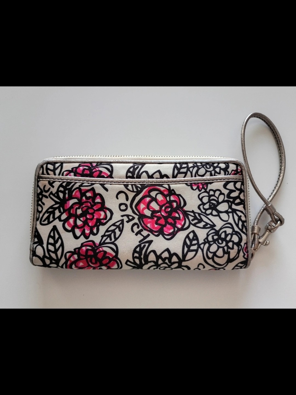 Coach Poppy Rare 2010 Graffiti Bella Glam XL Tote with Hang Tags and Wristlet - Picture 7 of 16